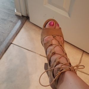 Summer sandal heel open toe